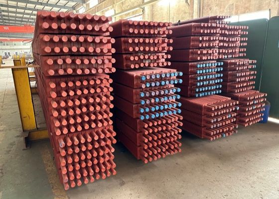 Yüksek verimlilikli kazan kanatlı tüpler ısı değiştiricisi alüminyum kanatlı tüpler
