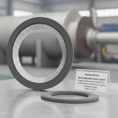 Fabrika Doğrudan Kazan Manhole Kapak Paketi SS304 çekirdeği ile güçlendirilmiş Grafit -200 °C'den 450 °C'ye kadar buhar davul ve el deliği mühürleme için