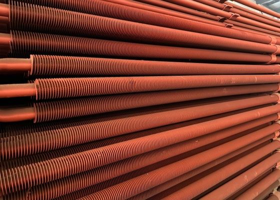 Alüminyum malzemesi Ekstrüde Sprial Yaralı Fin Fined Air Conditioner Hava Soğutucusu için boru tüpü